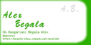 alex begala business card